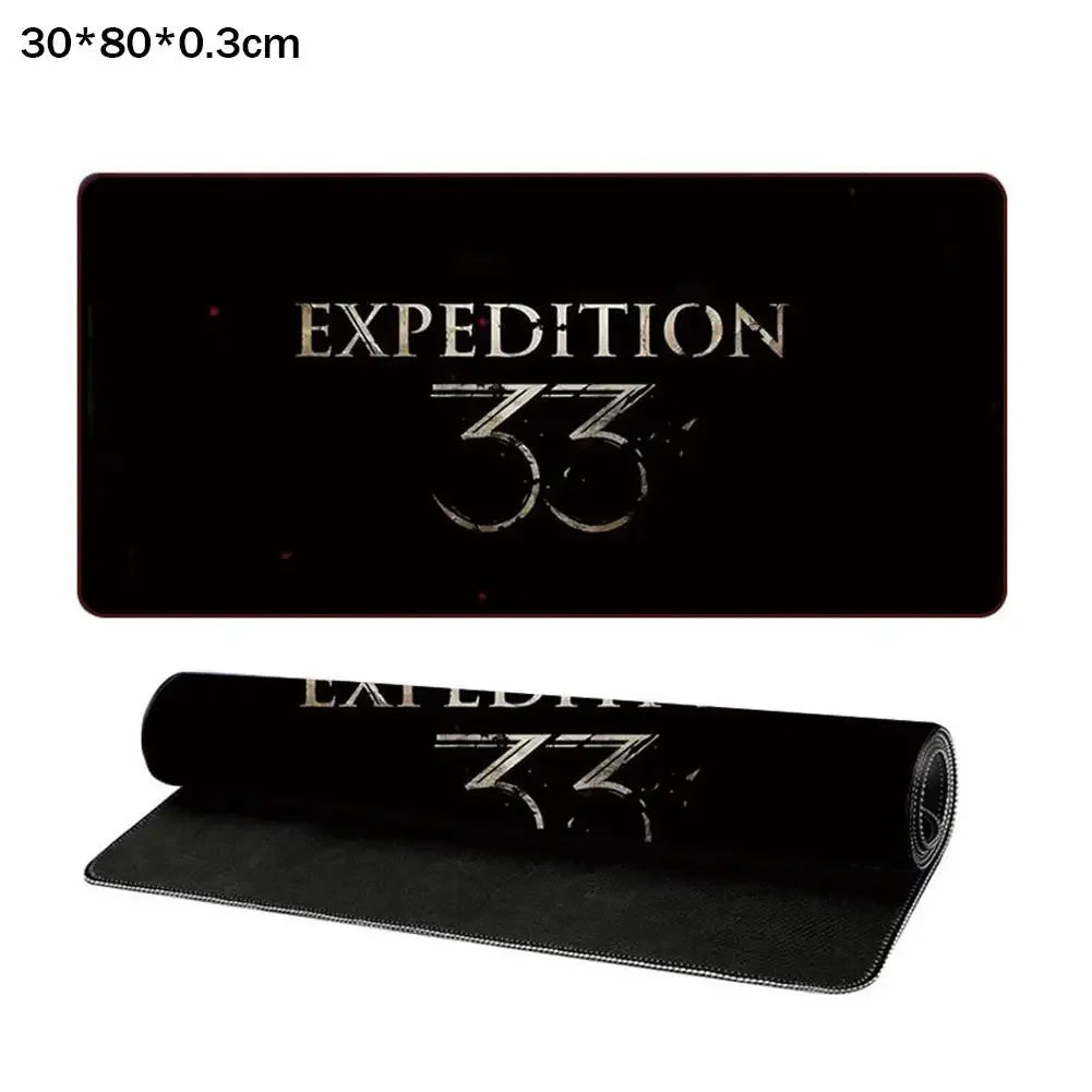 Hot Game Clair Obscur Expedition 33 gamer Keyboard Mouse Mat 30*80/30*60cm Large Gamer Mousepad PC Desk Mat Gaming Accessories Peaceful Pleasures Health and Wellness 04 80cm