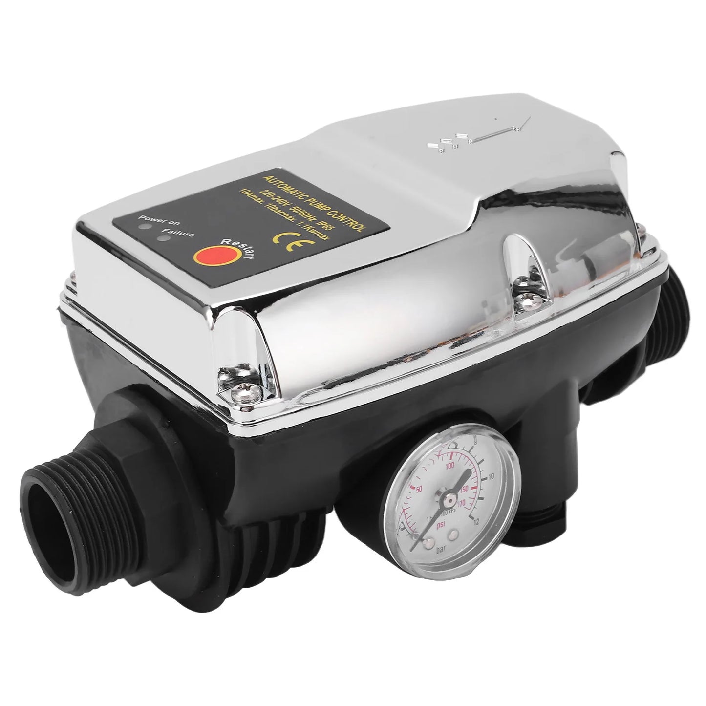 Water Pump Controller Silver Waterproof ABS Housing Intelligent