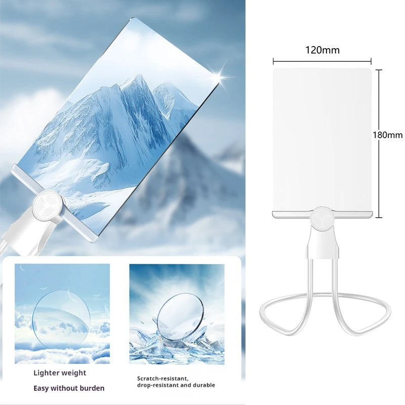 Hanging Neck Magnifying Glass Square 180X120 High-Quality Acrylic Whole Page Reading and Reading Peaceful Pleasures Health and Wellness WHITE