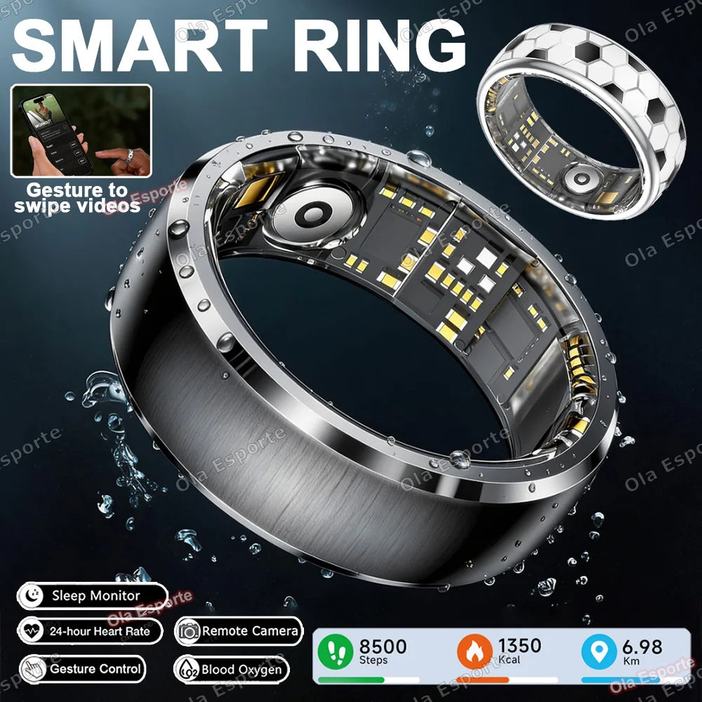Smart Ring Heart Rate & Fitness Tracker | 5ATM Waterproof