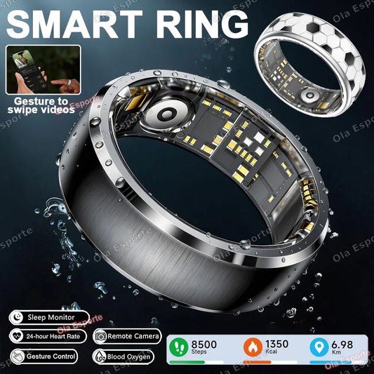 Smart Ring Heart Rate & Fitness Tracker | Waterproof 5ATM Smart Fitness Ring Peaceful Pleasures Health and Wellness