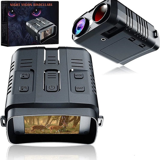 Infrared Night Vision Device, Large Screen Binoculars, Handheld for Outdoor Photography and Video Recording Peaceful Pleasures Health and Wellness black