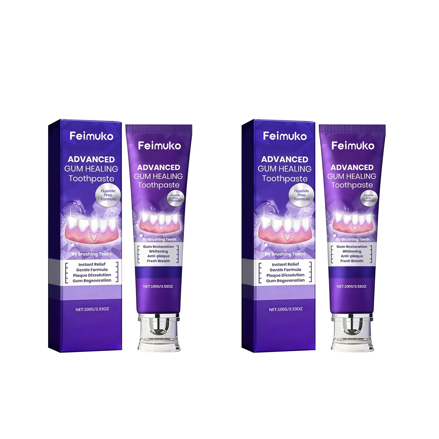 Gum Repair Toothpaste Alleviate Gum Swelling Pain Gentle Cleansing Remove Oral Odor Relieve Tooth Damage Brightening Toothpaste Peaceful Pleasures Health and Wellness 200g boxed