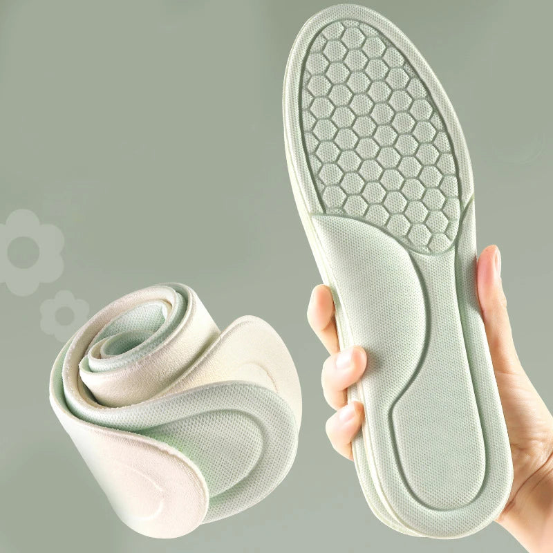 Women's Insoles Are Sweat-absorbent Odor-proof Comfortable Soft-soled Breathable Shock-absorbing and Anti-slip Peaceful Pleasures Health and Wellness green 39-40