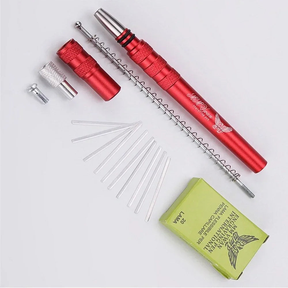 Hair Engraving Pen Hair Scissors Tattoo Style Beard Trimmer Mustache Shaving Back Head Hair Carving Salon Styling Tool Peaceful Pleasures Health and Wellness