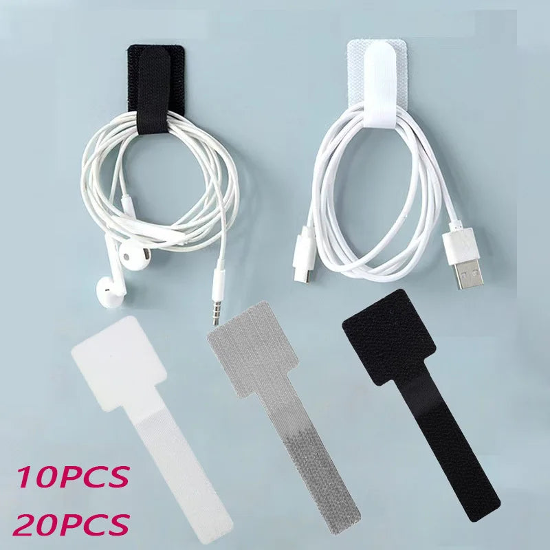 Reusable Self-Adhesive Cable Ties & Cord Organizer Straps