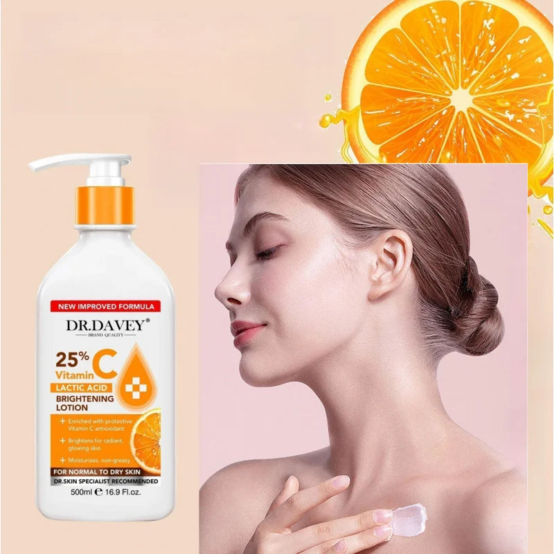 DR.DAVEY 500ml Vitamin C Body Lotion – Brightening & Moisturizing