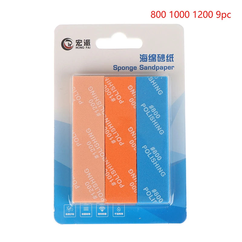 9-Pc Semi-Rigid Sanding Sticks Set | Model Making & Hobby DIY