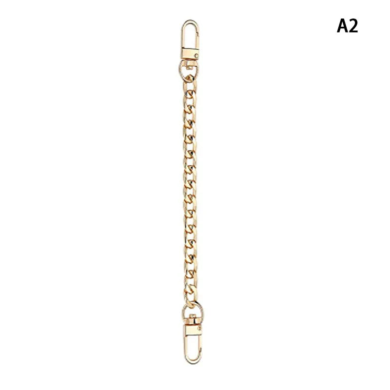 20cm Metal Chain Bag Strap Extension – Gold, Silver & Black