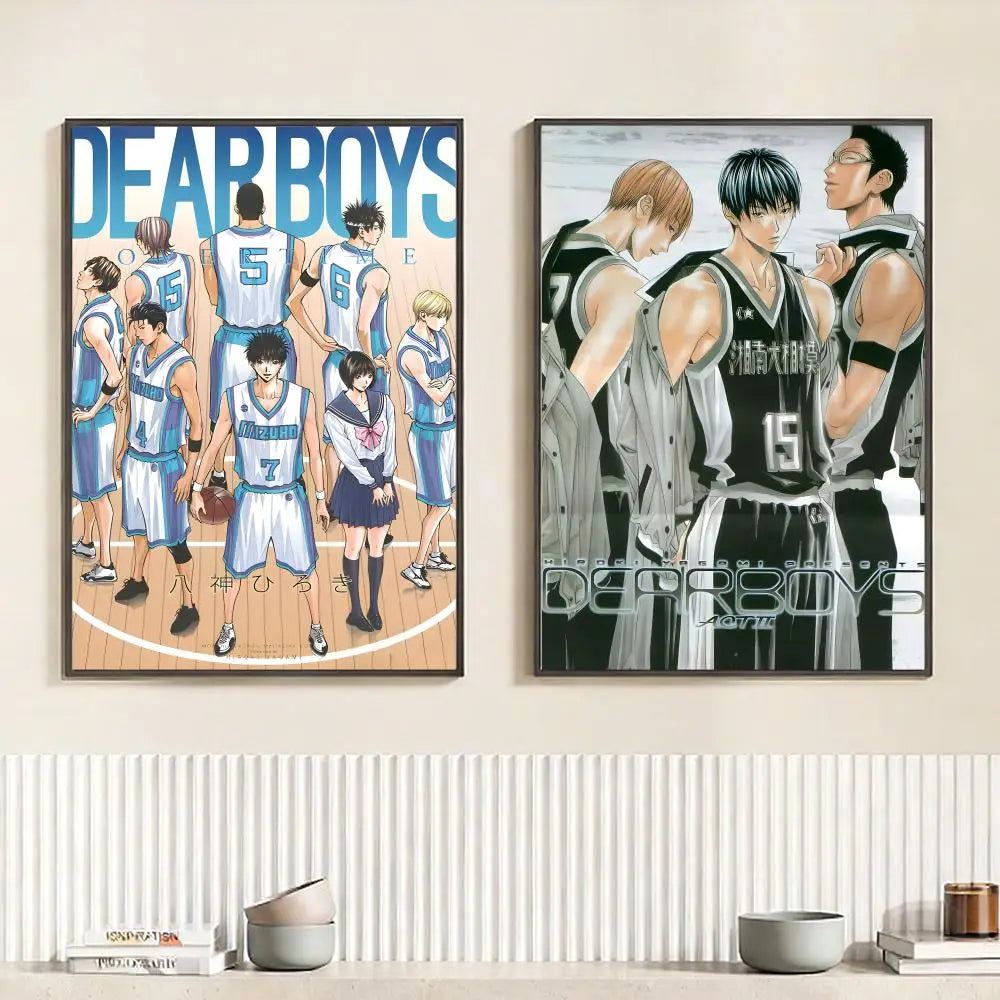 Anime D-Dear Boys HD Poster | Self-Adhesive Waterproof Wall Art Anime Wall Poster Peaceful Pleasures Health and Wellness
