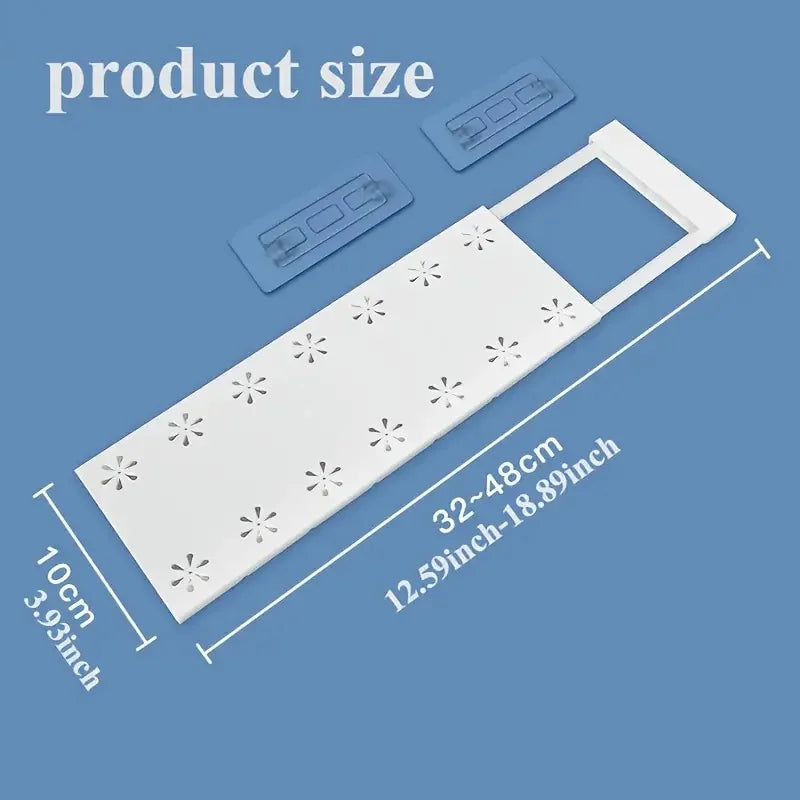 3-Piece Adjustable Storage Shelf Set - Heavy-Duty Plastic Construction, No Drilling Required, Space-Saving, White Modern Design, Adjustable Height, Suitable for Closet, Kitchen, Bathroom Organization - Easy to Install, Versat Peaceful Pleasures Health and Wellness 1 Piece