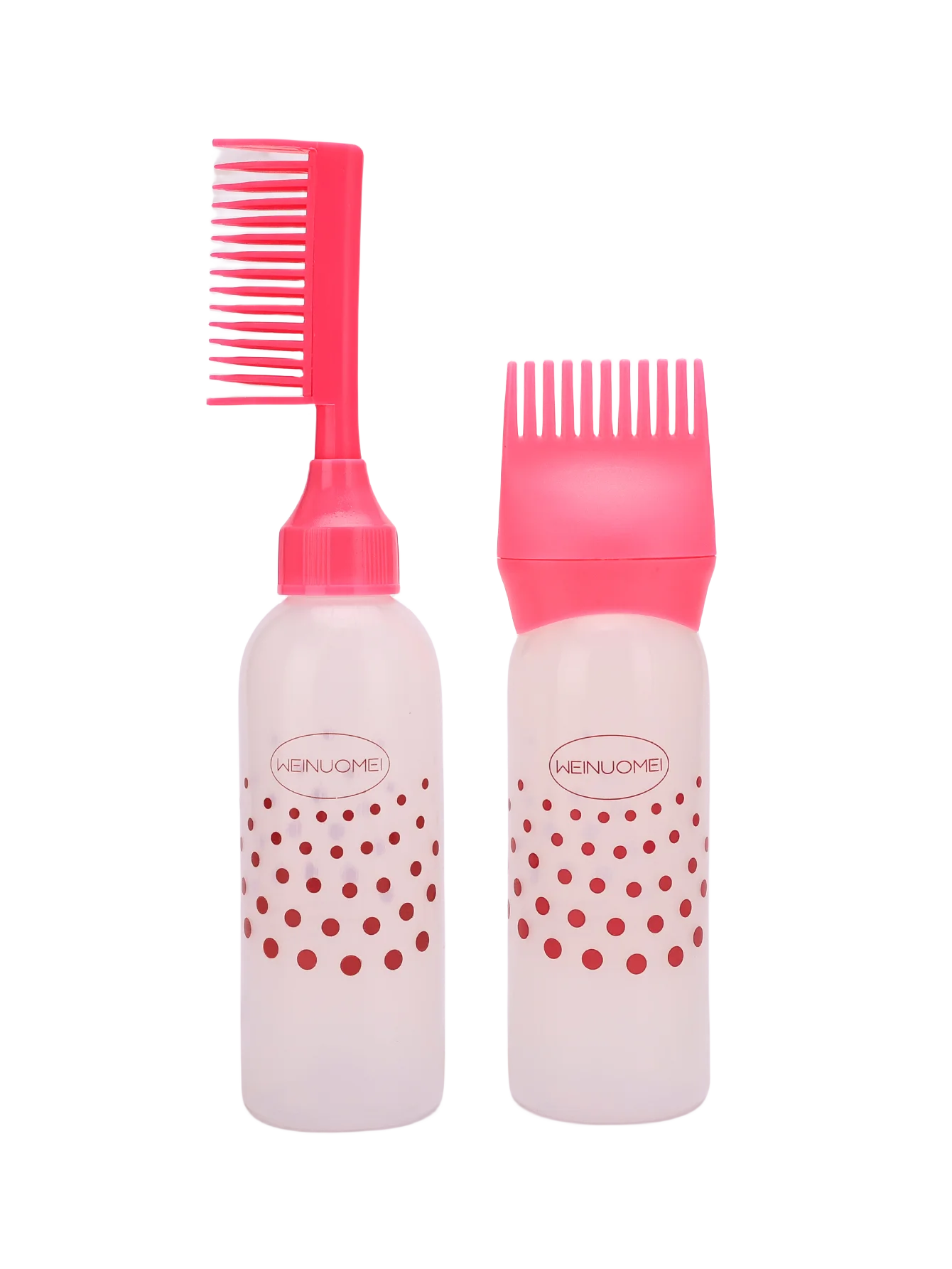 Hairdressing Dye Shampoo Applicator Refillable Empty Hair Colour Bottles Hairdresser Application Treatment Hair Dye Tools Set Peaceful Pleasures Health and Wellness pink CN
