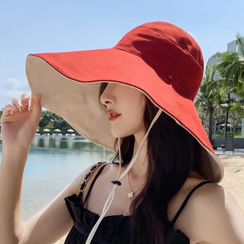 Women's Wide Brim UPF 50+ Sun Hat | Foldable Beach Hiking