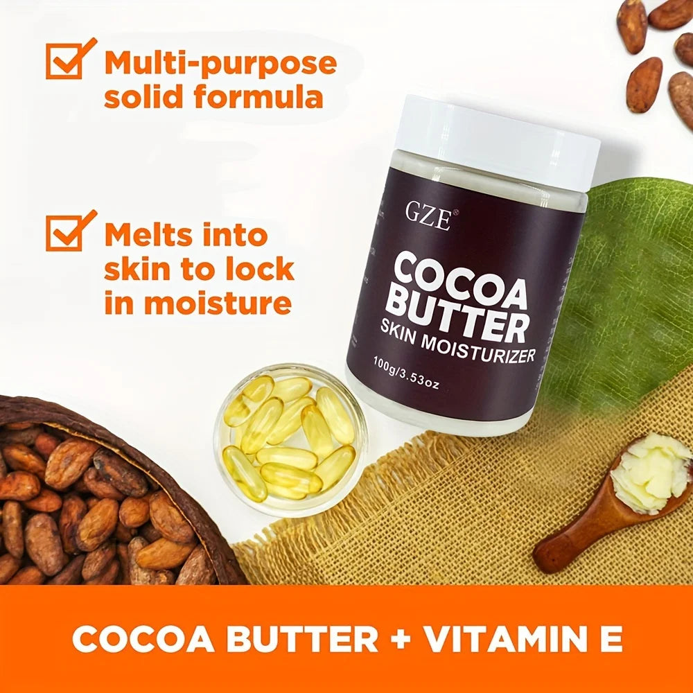 GZE Cocoa Butter Moisturizer – Hydrating Face Cream 100g Face Moisturizer Cream Peaceful Pleasures Health and Wellness