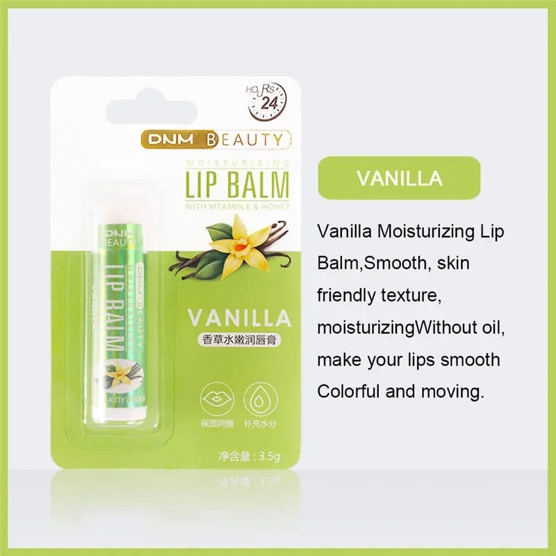 DNM 18-Color Moisturizing Lip Balm | Aloe & Vitamin E Lip Care