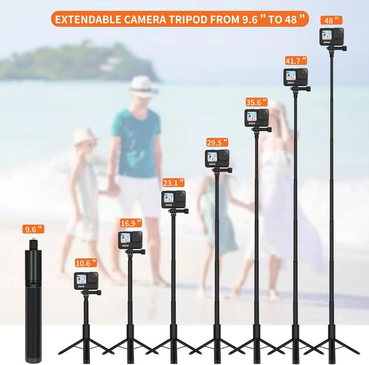 120cm Invisible Selfie Stick Tripod for GoPro, DJI & Insta360 Selfie Stick Tripod Oasis Select