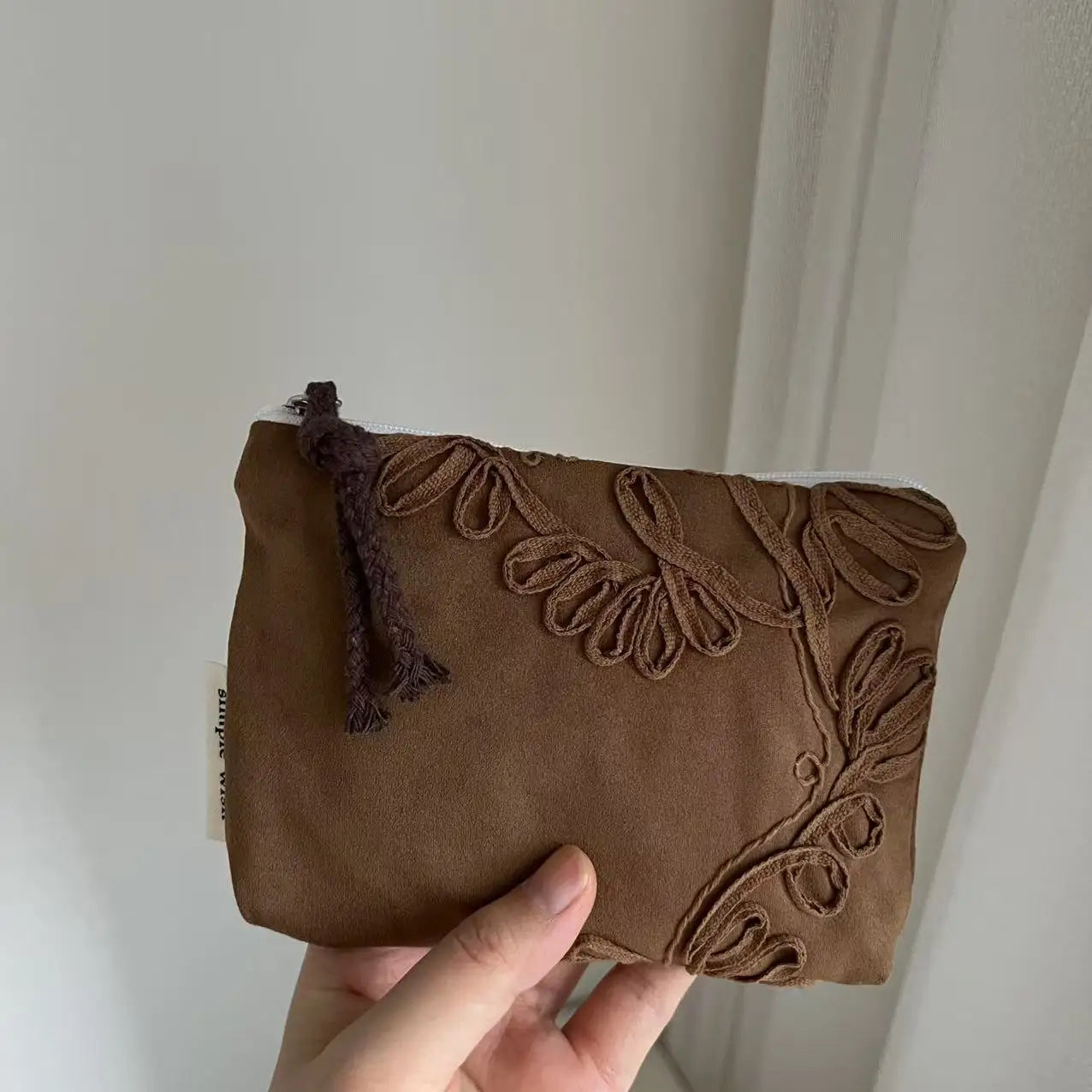 New Autumn Winter Retro Literary Coin Purse Mini Small Card Bags Headphone Air Cushion Storage Bag for Women Daily Portable Use Peaceful Pleasures Health and Wellness 3
