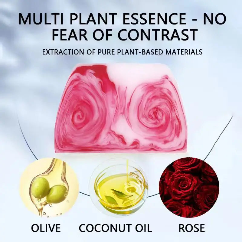 Rose & Glycerin Colorful Soap – Moisturizing Body Cleanser
