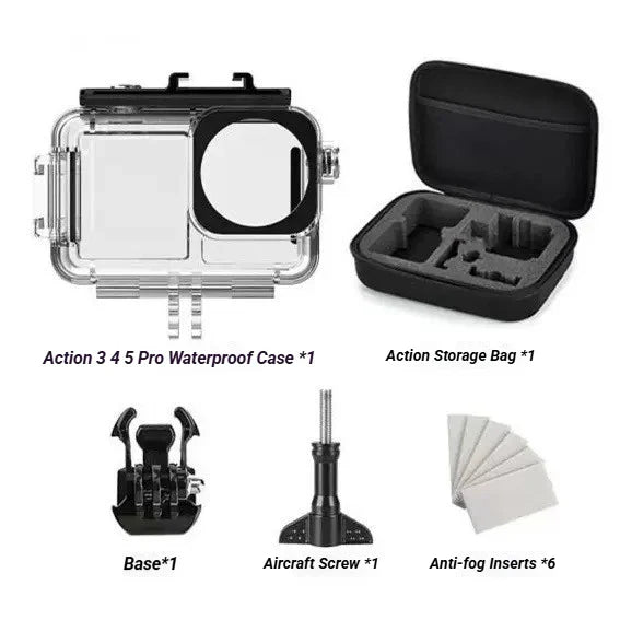 DJI OSMO Action 3/4/5 Pro 40M Waterproof Diving Housing Case