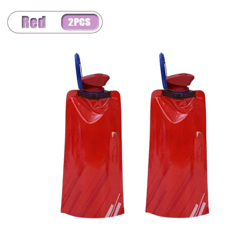 Collapsible Water Bag 700ml | Foldable Flask Hiking Camping