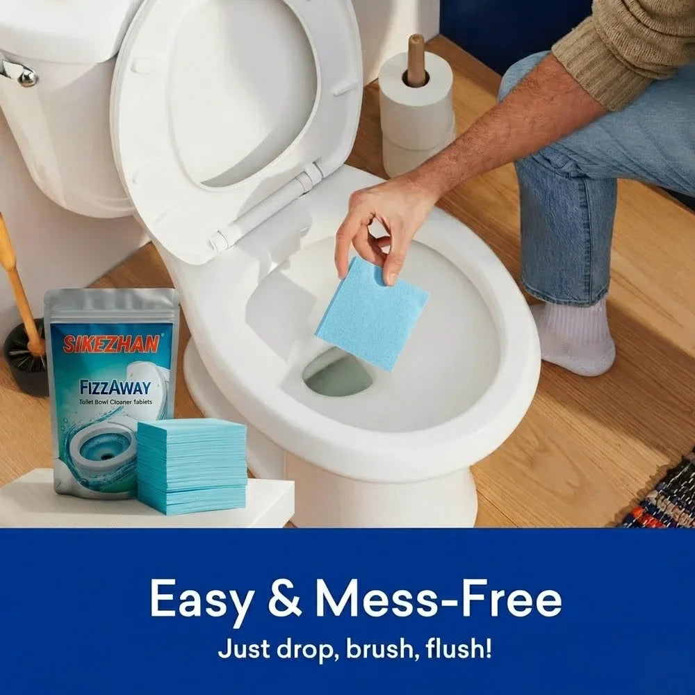 Fizzing Toilet Bowl Cleaner Tablets | 30/60/120 Bulk Pack
