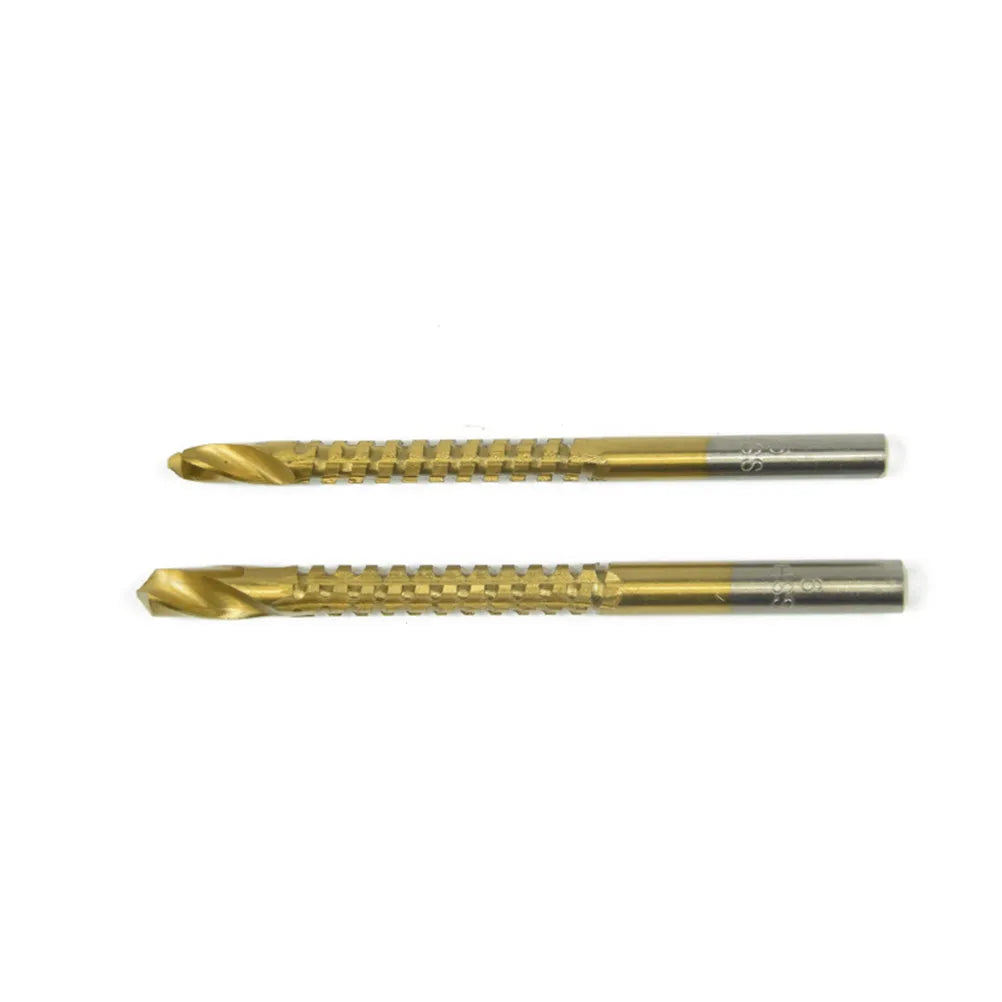 6Pcs Super-Hard Stainless Steel Spiral Drill Bits High-Speed for Metal Drilling Electric Drill Accessories Durable Golden Set Peaceful Pleasures Health and Wellness