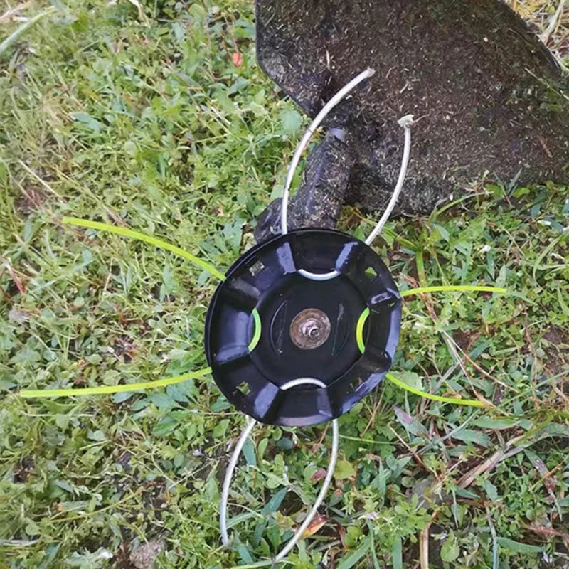 Steel Replacement Lithium Grass Trimmer Head Lawn Mower Head Free 4 Lines Removal Of Garden Weed Brushcutter Part Peaceful Pleasures Health and Wellness