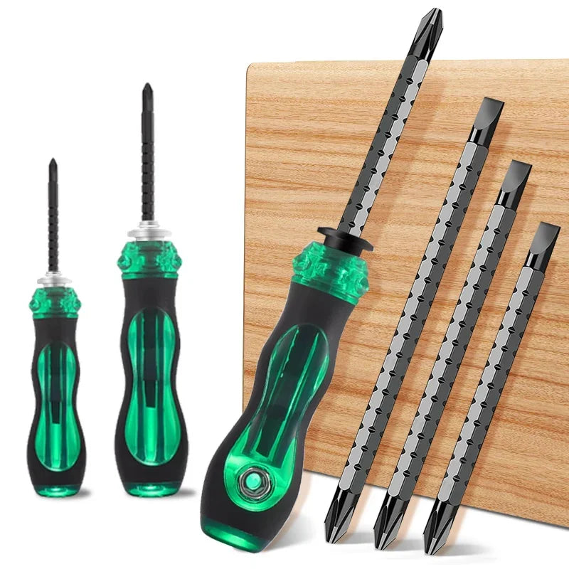Multipurpose Dual Purpose Adjustable Length Telescopic Magnetic Non Slip Repair Hand Cross for Household Screwdriver Screw Peaceful Pleasures Health and Wellness