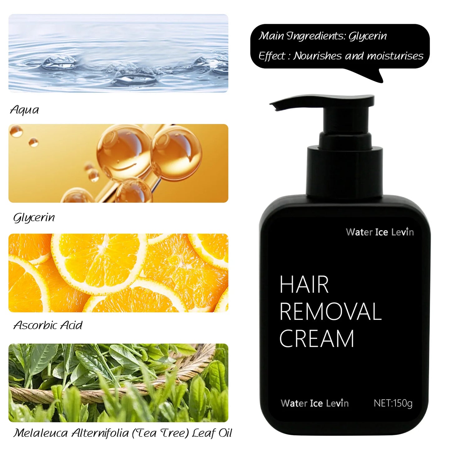 Hair Removal Cream for Women & Men – Full Body 150g