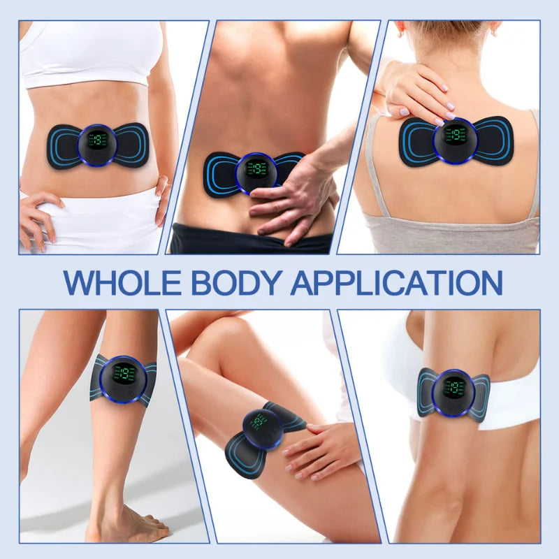 EMS Neck Massager – 8 Mode Rechargeable Cervical Pain Relief