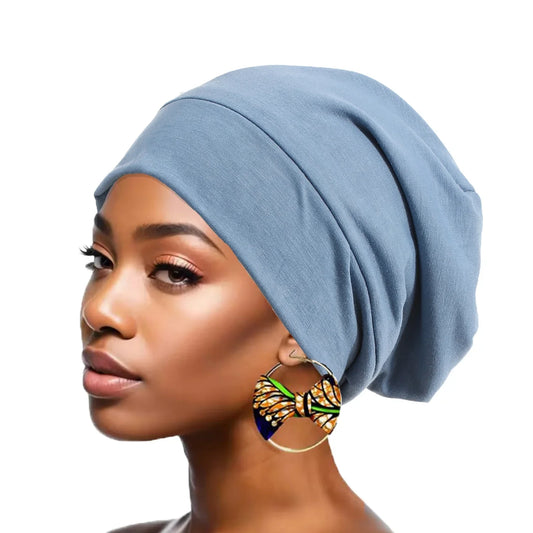 Women's Satin Turban Cap | Hijab Beanie Bonnet Head Wrap Satin Turban Cap Peaceful Pleasures Health and Wellness