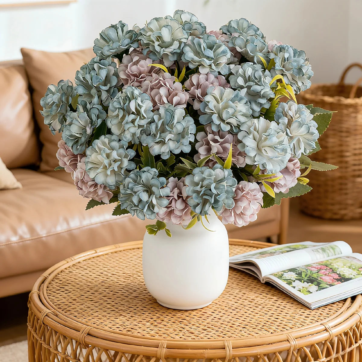 Artificial Silk Hydrangea Bouquet – Wedding & Home Decor
