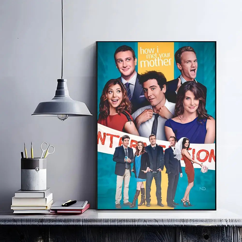 How I Met Your Mother Poster – HD Self-Adhesive Wall Art Wall Art Poster Peaceful Pleasures Health and Wellness Black4 21X30cmNoframe