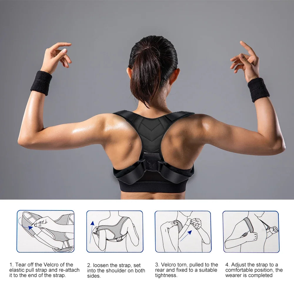 WEFITON Posture Corrector Belt – Back Brace for Men & Women Posture Corrector Brace Peaceful Pleasures Health and Wellness