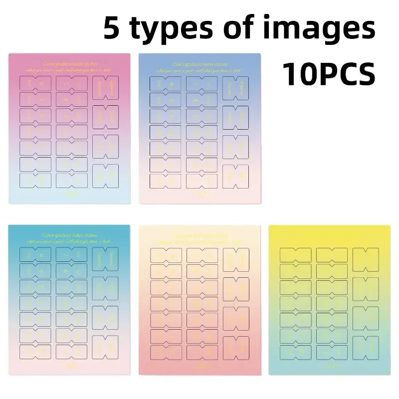Monthly Separator Tab Stickers for Planners & Notebooks | 10/20 Sheets
