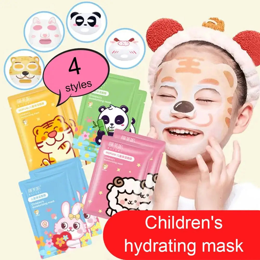 Animal Character Face Mask – Hydrating Hyaluronic Acid Sheet Mask for Kids & Teens Peaceful Pleasures Health and Wellness