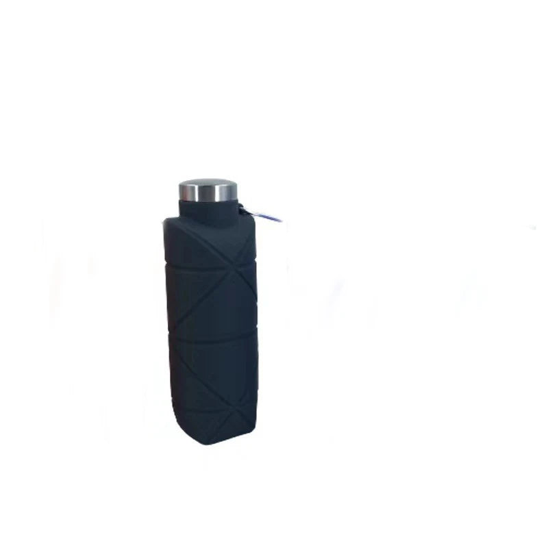 Foldable Diamond Silicone Water Bottle 700ml | Portable Sports