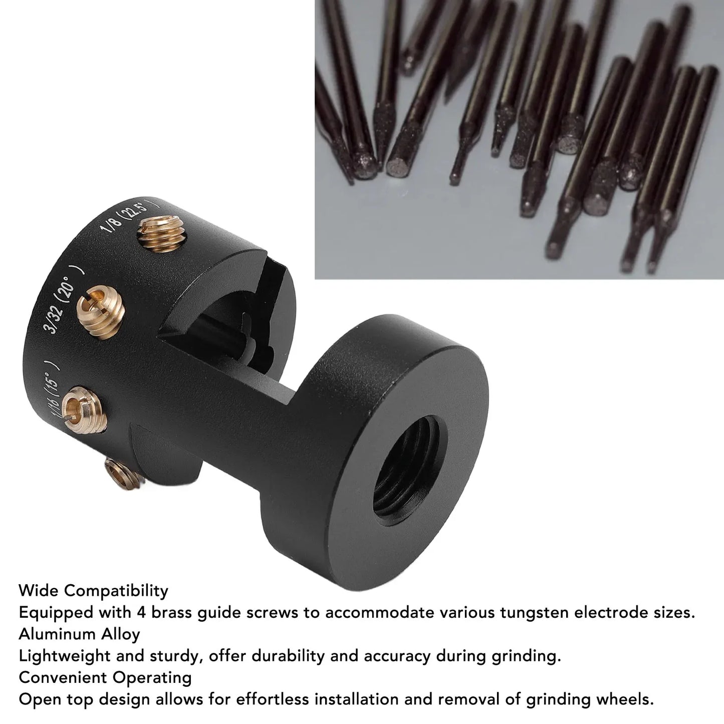 TIG Tungsten Sharpener Head Tool Convenient Operating Lightweight