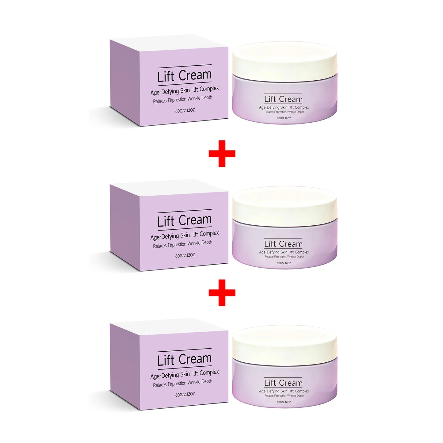 Firming and Lifting Face Cream Reduces Fine Lines Improve Sagging Skin Tightening Nourishing Skin Elasticity Boost Skin Care Peaceful Pleasures Health and Wellness 3pcs