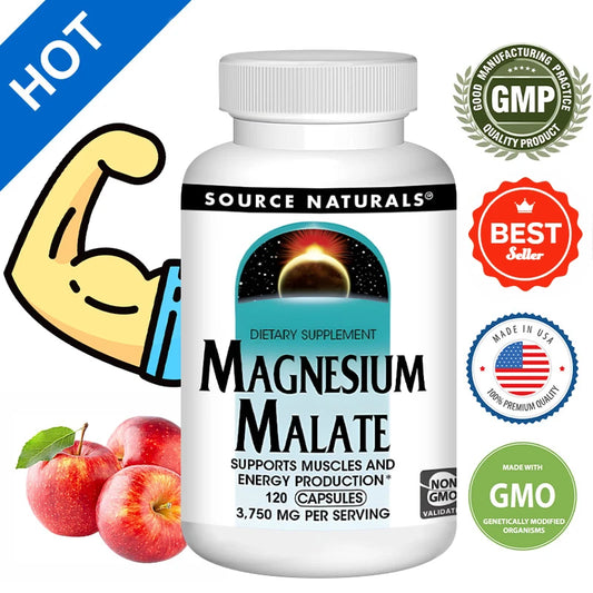 Magnesium Malate 3750mg – Muscle, Energy & Heart Health Magnesium Supplement Peaceful Pleasures Health and Wellness