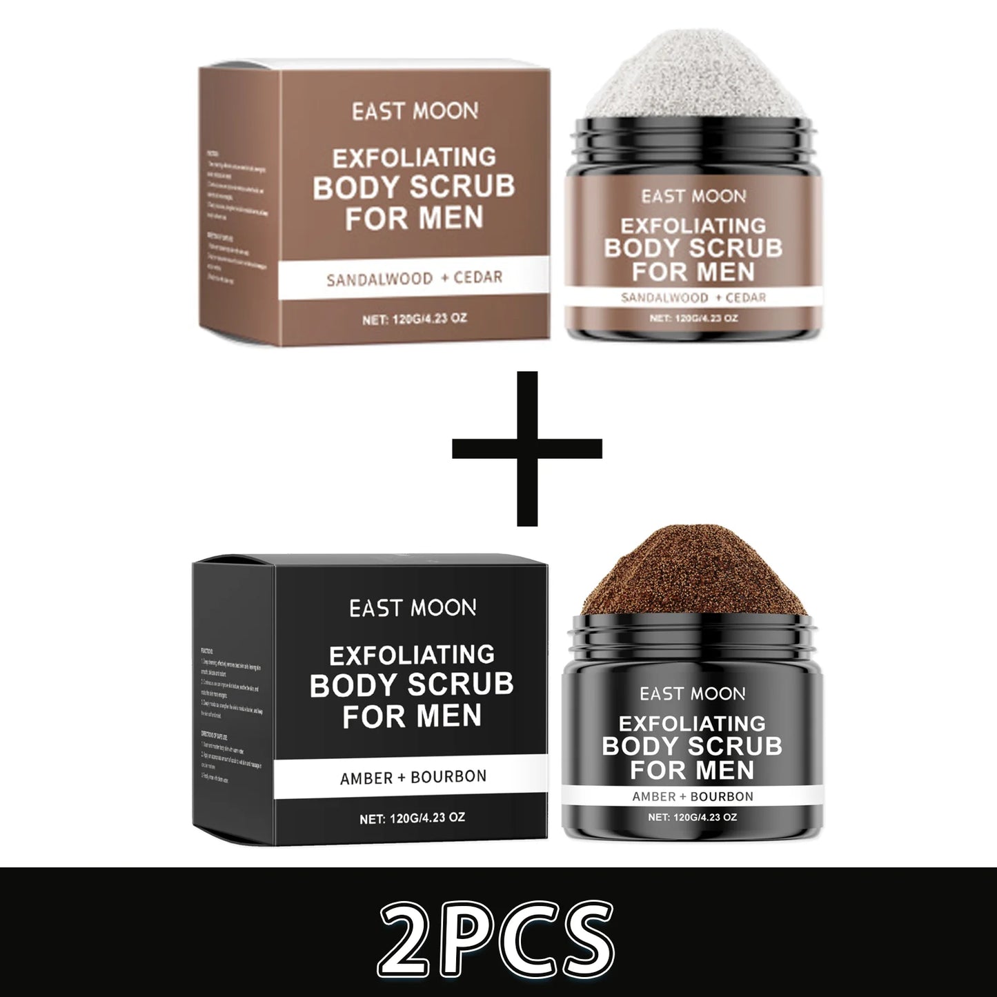 Caramel Sea Salt Body Scrub for Men – Vitamin C Deep Cleanse