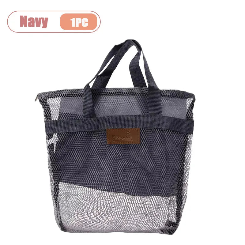 Large Mesh Beach Tote Bag – Pool, Gym & Travel Storage