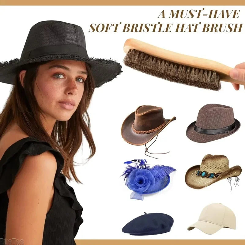 RveTee Horsehair Clothes Brush – Wood Handle Lint Remover