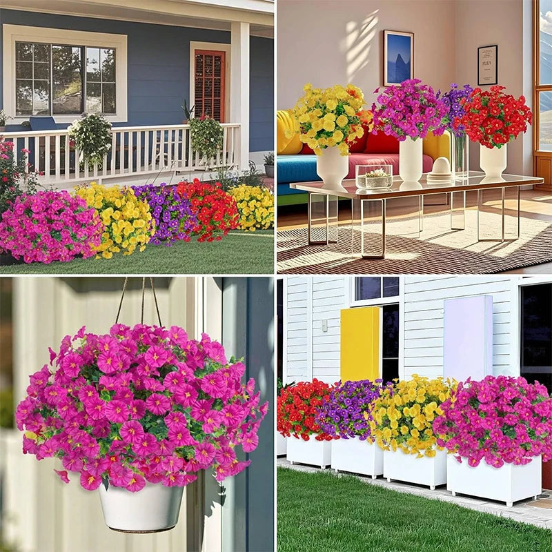 35CM Silk Morning Glory Artificial Flower | UV-Protected Decor