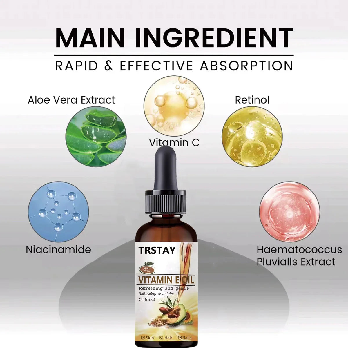 Pure Vitamin E & Avocado Oil – Cold Pressed Face Body Serum