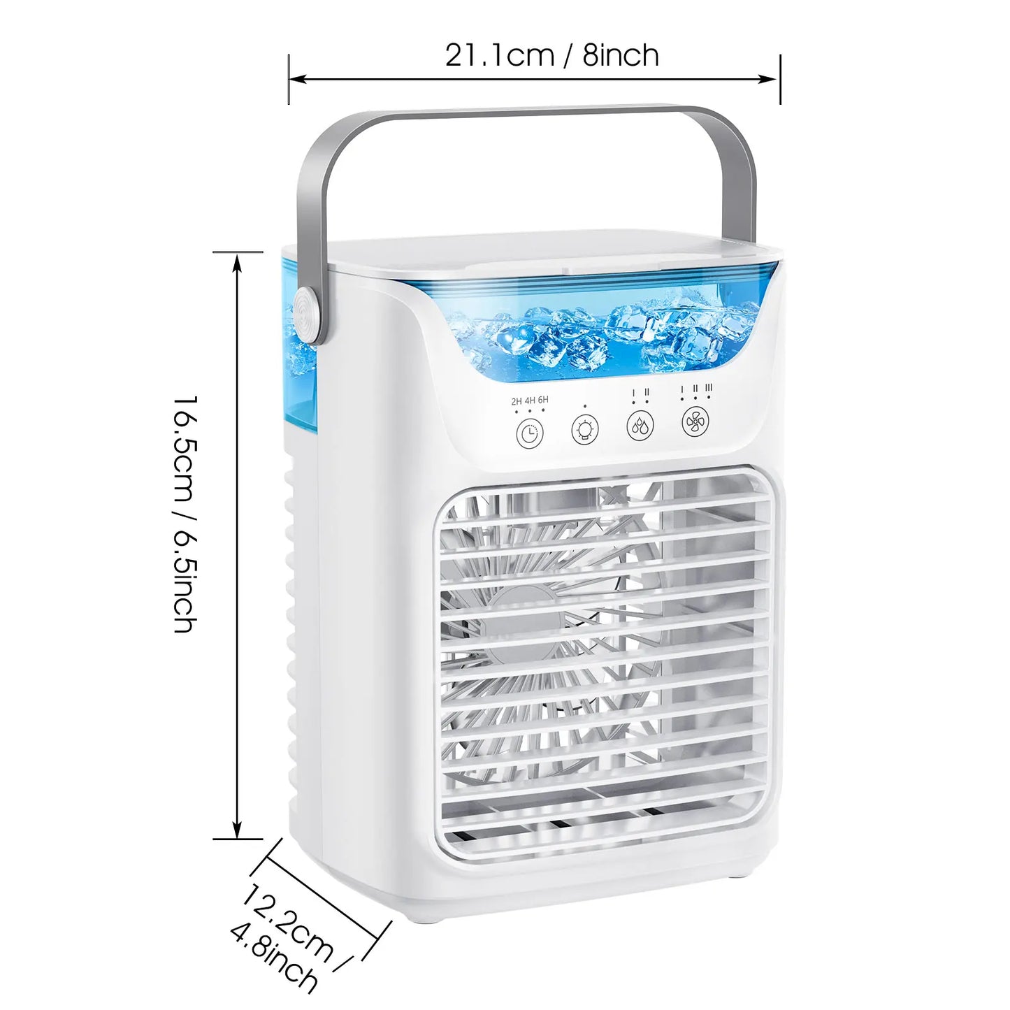 USB Desktop Air Cooler for Bedroom/office Misting Fan with Light Outdoor Portable Air Conditioner Fan 700ML Long-lasting Cooling Peaceful Pleasures Health and Wellness F14