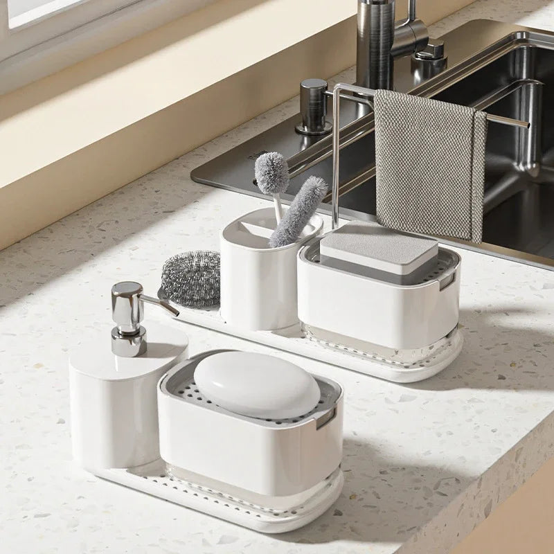 Household Automatic Liquid Box Desktop Hand Sanitizer Storage Box Bathroom Countertop Towel Rack Creative Soap Holder Peaceful Pleasures Health and Wellness