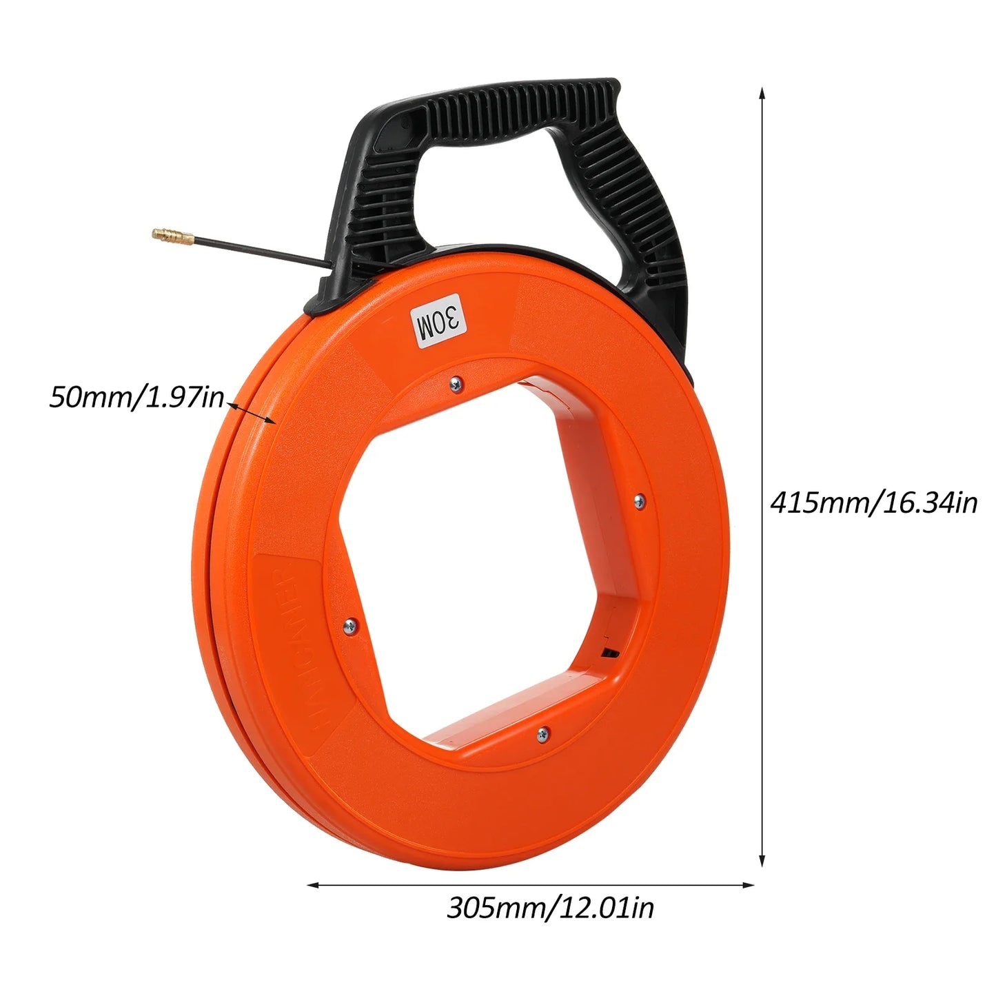 Cable Retractable Aid 30m High-quality Spiral Including 6 Adapters