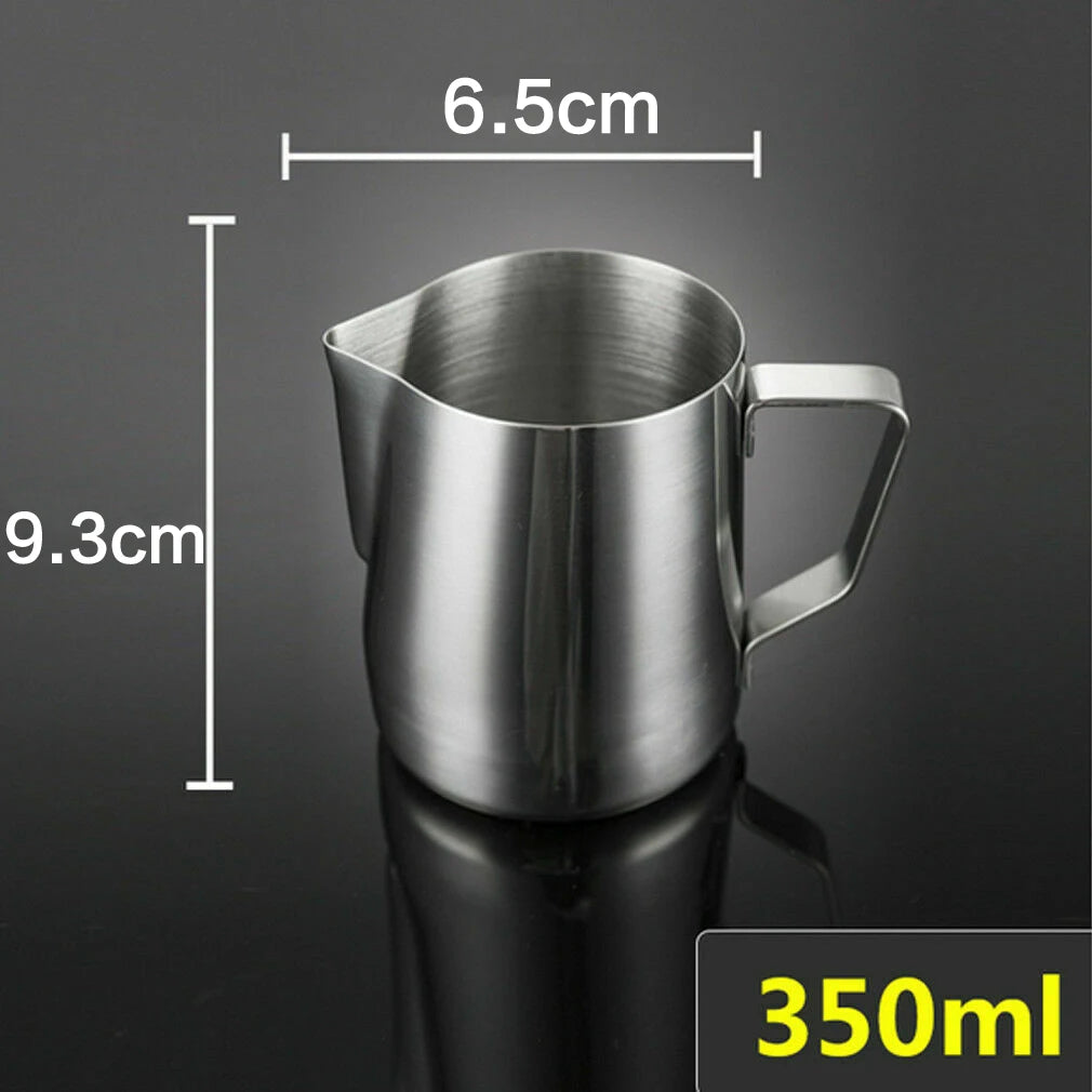 Stainless Steel Milk Frothing Pitcher – Latte Art Coffee Jug | 100ml, 350ml & 600ml