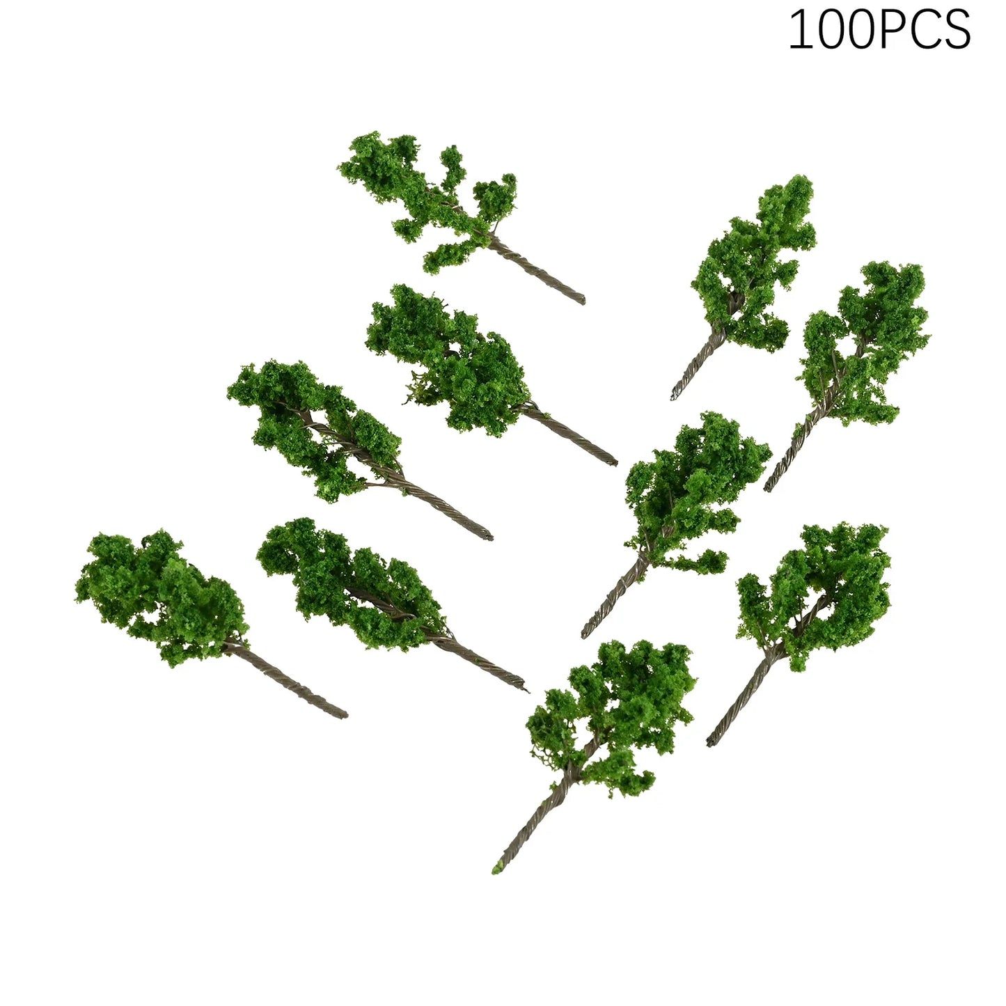 100pcs Miniature Trees for Architecture & Diorama Models 3.6cm